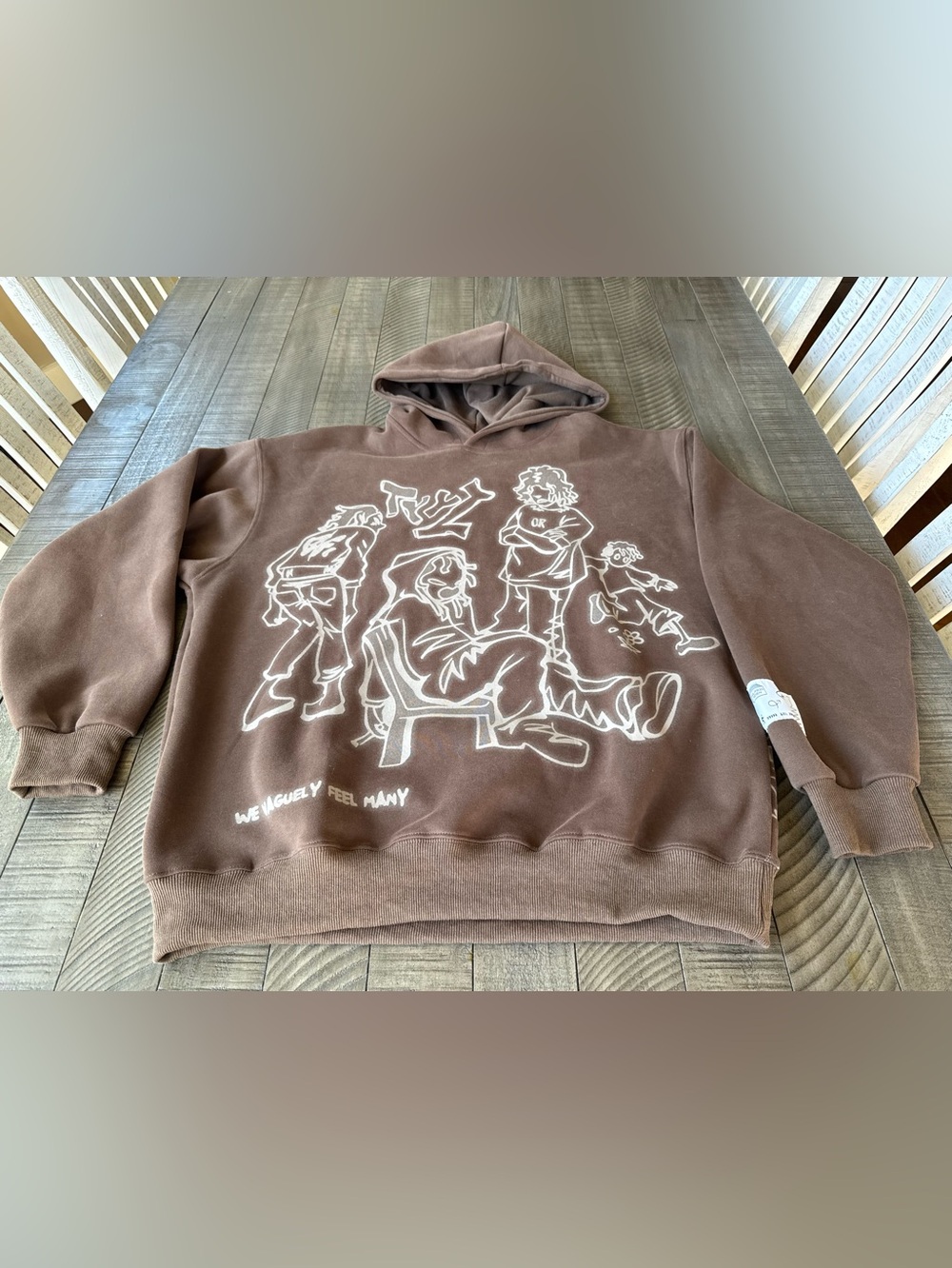 Aelfric Eden Y2k Oversized Graphic Streetwear Hoodie Women’s Size Medium - Picture 5 of 16